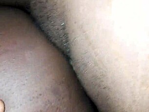 Ebony Chick Gets Thick Cumshot From Sideways Fuck