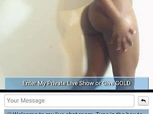 ebony beauty in a casual chat