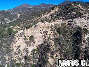 mofos drone hunter danica dillon spying on an outdoor public scene