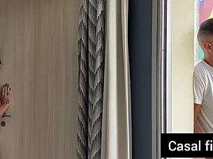 to keep her quiet, i fucked the pregnant indian milf bent over and came inside