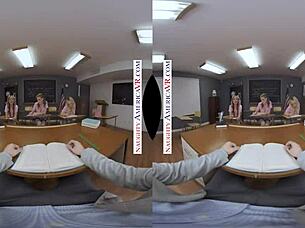 horny coeds fuck professor to cure boredom