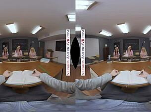 horny coeds fuck professor to cure boredom