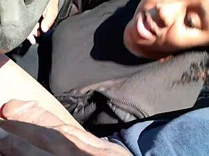 Young freak intensely sucks cock.