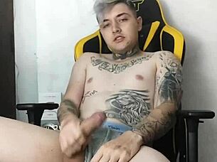 you talk a lot about me being this and that but check out this rough blowjob and handjob ending in a huge cumshot on webcam