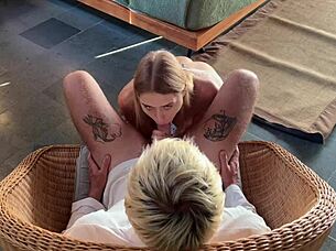 Blonde with braces takes monster cock in first anal