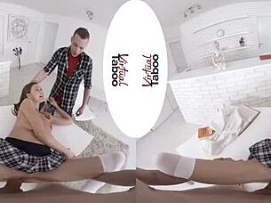 Virtual Taboo Home Lesson With Two Dicks