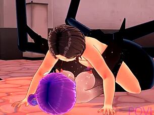 Arachne Monster Girl in 3D Anime World