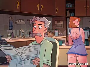 I'm fucking the fat woman's ass in the morning coffee, and the cuckold doesn't notice