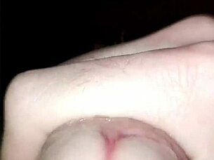 young amateur does solo massage at home 😌