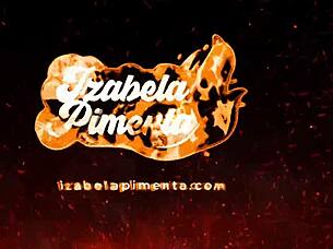 Brunette rides in homemade bath scene