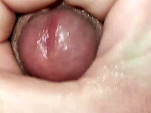 young amateur does solo massage at home 😌