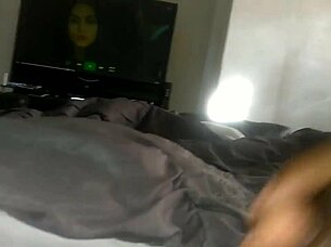 home alone, i'm milking my horny cock