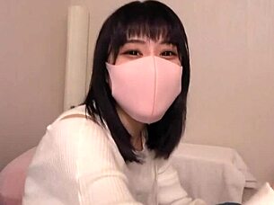 Amateur petite Asian girl uses toys for fun, her calm look hides wild desires, ordinary yet so erotic, she joined for excitement, strong sexual urge really appeals.