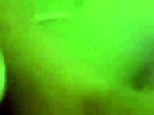 amateur fucking a big dildo at home