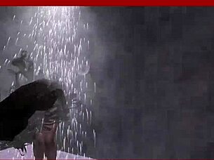 Is This 3D Slut's Shower Show Too Steamy With Her Pierced Nipples?