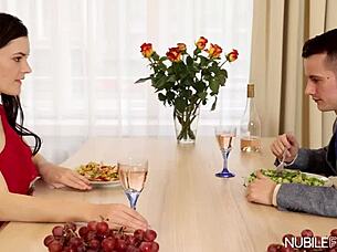 I fingered Anie Darling's petite ass in cowgirl position