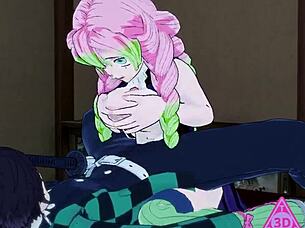 Tanjiro And Mitsuri Have Intense Sex In Kimetsu No Yaiba Hentai