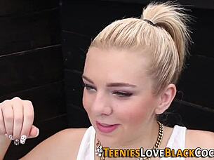 Facial teen bbc garden action!