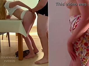 Que Rico Como Follan Mis Compañeros De Piso! Sexo Duro En La Mesa Con Teen 18+