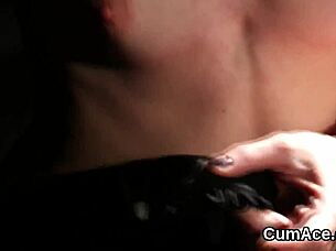 Horny Beauty Sucks Jism Before Facial Cumshot?