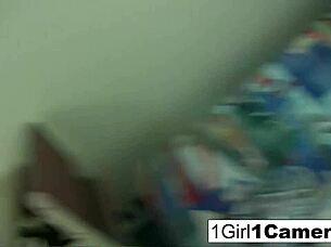 Sexy pornstar Cassidy Clay masturbates solo, showing her tits, pussy, and ass in close up detail