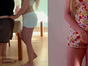 Que Rico Como Follan Mis Compañeros De Piso! Sexo Duro En La Mesa Con Teen 18+