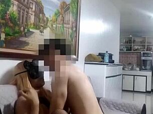 I love rough couch sex with kay pinay model in costumes, she moans so loud!