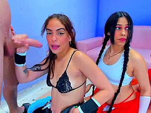 we was goin to see a movie but they ended up suckin my dick wit latina brunette blonde amateurs