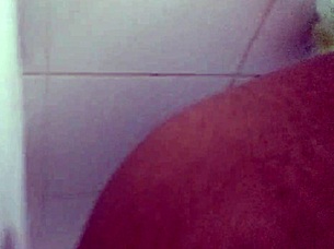 Fuck me in the ass with dildo in the bathroom!