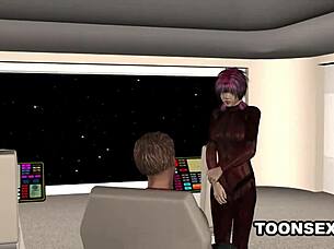 3D sucking and fucking HD video erotic cartoon girl