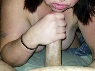 BBW Sucks Monster Cock for Facial Cumshot