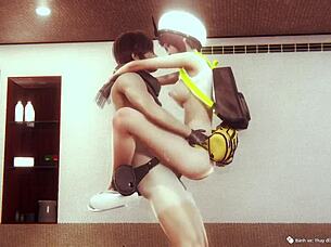 Detailed Fucking in 3D Hentai Anime with Amateur Performers