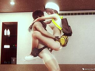 Detailed Fucking in 3D Hentai Anime with Amateur Performers