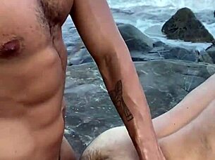 Amateur gay couple fucking on apricot stones in RJ