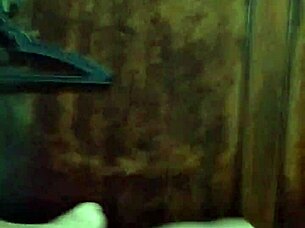 Shemale transsexual indulges in morning masturbation with gay partner