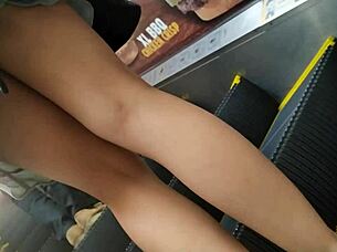 Under The Skirt Of Young Colombian Prostitute