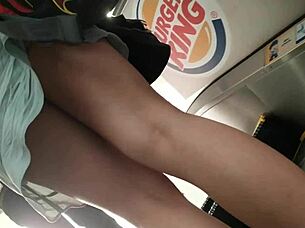 Under The Skirt Of Young Colombian Prostitute