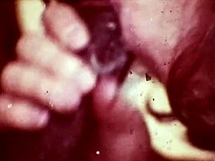 Vintage Interracial Cock Sucking With Hairy Pussy