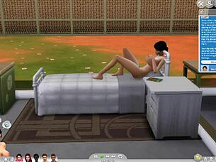 Hospital solo lesbian masturbation turns into self-pleasure fucking.