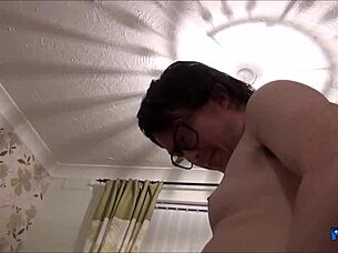 Mona Summers Sucks Hard Nerd Cock in Wild POV Action