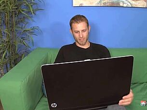 Young Slim Girl Gives Sloppy Blowjob and Gets Her Tight Pussy Fucked Hard