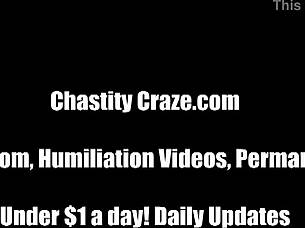 I'll lock up your cock and tease it hard