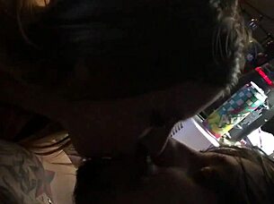 Petite russian girlfriend passionately sucking my cock