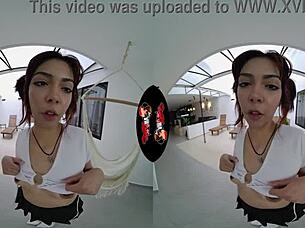 Cute latina ass in vr reality