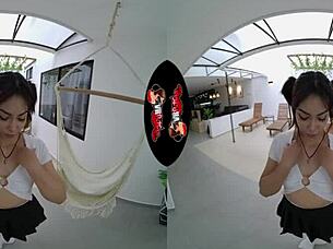 Cute latina ass in vr reality