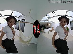 Cute latina ass in vr reality