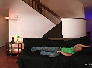 Blonde Pigtails Girl Sucks Cock Deepthroat