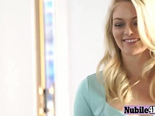 Two chicks blowing monster cock, de-slut to suck dick