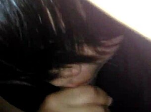 petite milf takes extreme blowjob on massive black cock