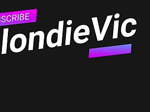 This amateur hot blonde in stockings is fingering her shaved pussy, and it's driving me crazy with desire